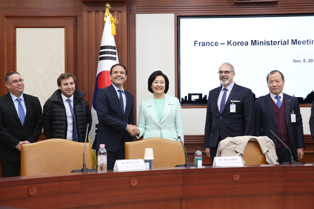 세드리크 오 프랑스 디지털 장관·박영선 중소벤처기업부 장관