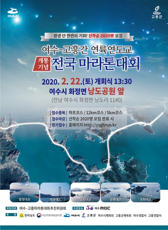 여수-고흥 연륙연도교 전국마라톤대회