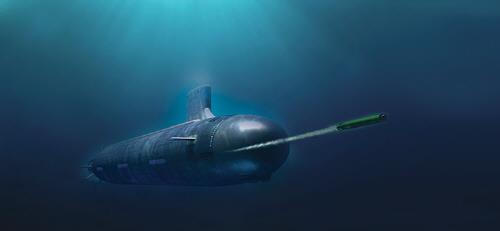 잠수함에서 발사되는 MK 48 Mod 6 AT 중어뢰