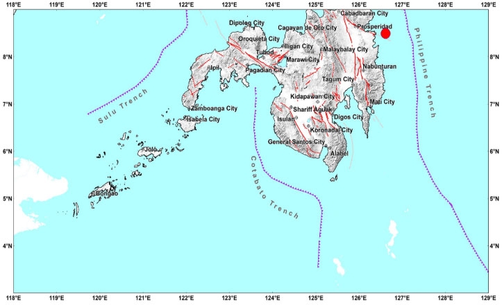 필리핀 남부 해안서 규모 5.8 지진