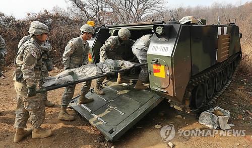 미군 장병과 카투사 훈련 장면