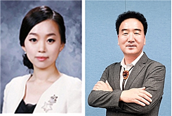 '제9회 국립국악원 학술상' 수상자 황보영(왼쪽)씨와 서광일씨