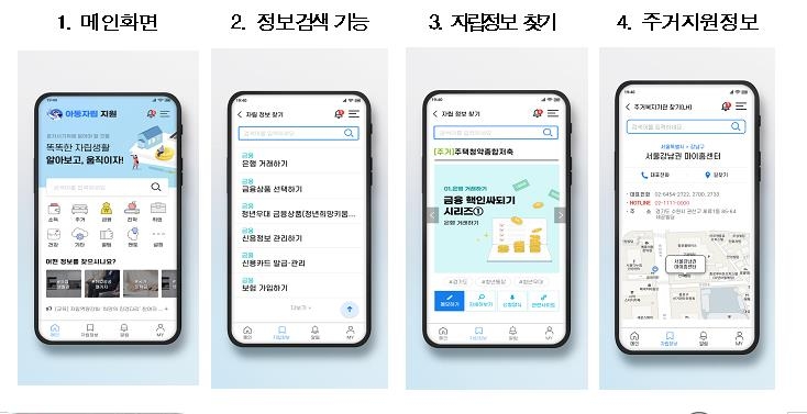 '자립정보 ON' 앱의 기능