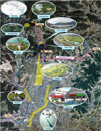 물길 100리 사업 설명도
