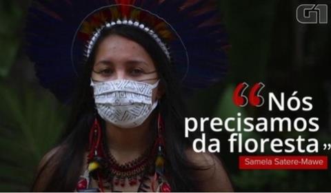 아마존 원주민 여대생 사멜라 사테레-마웨 [브라질 뉴스포털 G1]