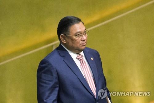태국을 방문한 것으로 알려진 운나 마웅 르윈 미얀마 군사정부 외교장관(자료사진)