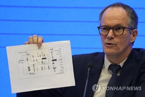 코로나19 기원 조사결과 발표하는 피터 벤 엠바렉