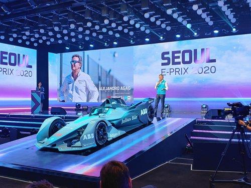 ABB FIA 포뮬러 E 챔피언십 서울 E-프릭스 2020 설명회 장면