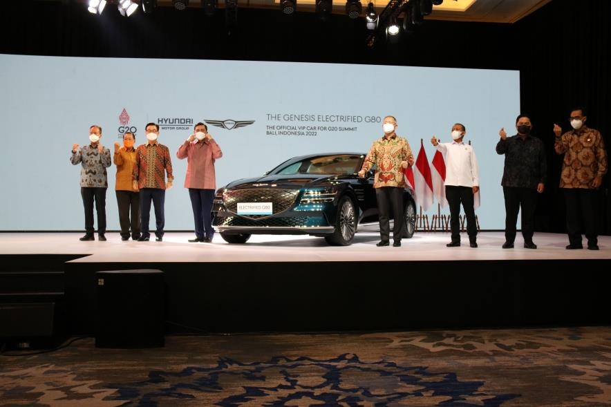 인도네시아, G20 정상회의 의전차량 제네시스 전기차 채택