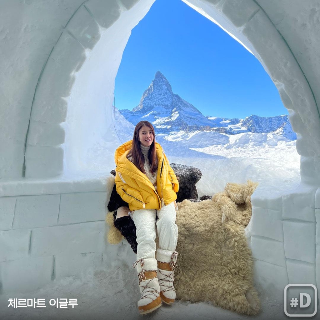 [여행honey] 배우 이시영의 스위스 겨울여행…"이 시절에 부럽네요" - 5