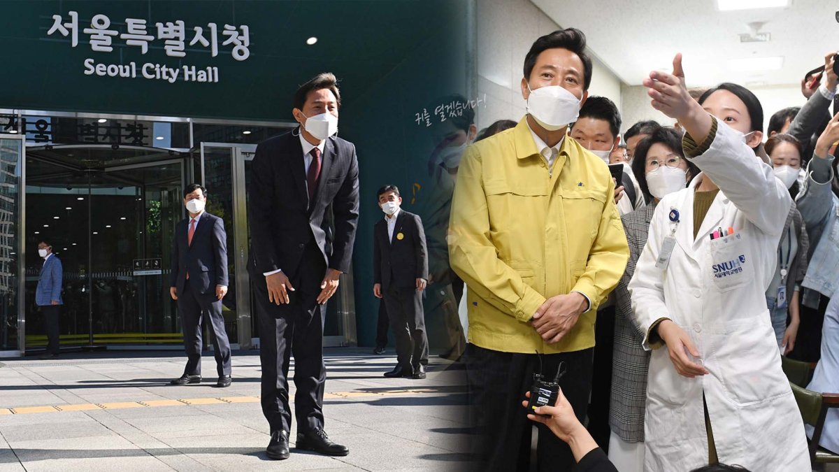 오세훈 시장, 출근 첫날…코로나19 대처에 방점