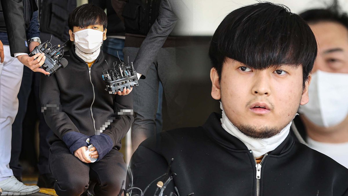 무릎 꿇고 마스크 벗은 김태현…스토킹 범죄 결론