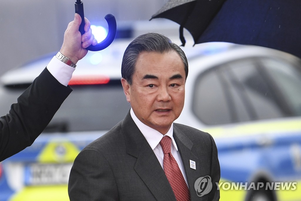 왕이 중국 외교부장(dpa.연합뉴스)