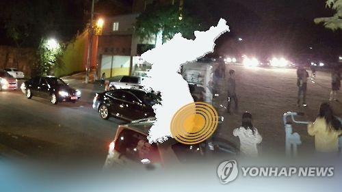 경북 포항서 3.1 규모 지진…기상청 "피해없을 듯" (CG)