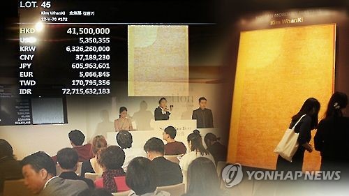 미술작품 경매(자료)