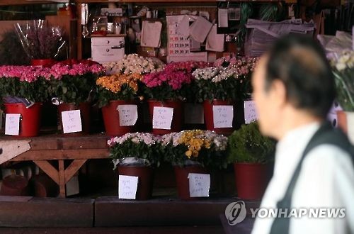 한산한 꽃집
