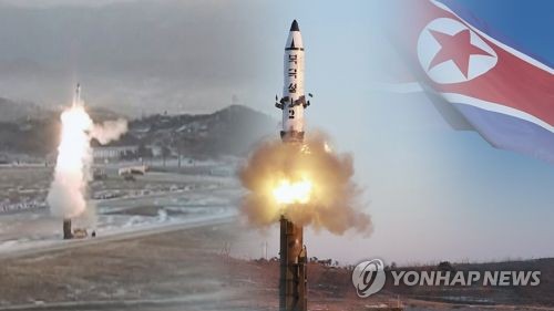 北, 미중 정상회담 앞두고 탄도미사일 발사(CG)