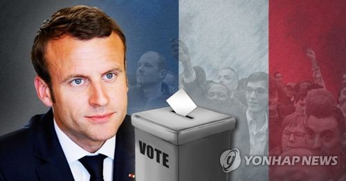 프랑스 총선, 마크롱 대통령 신당 대승 전망(PG)
