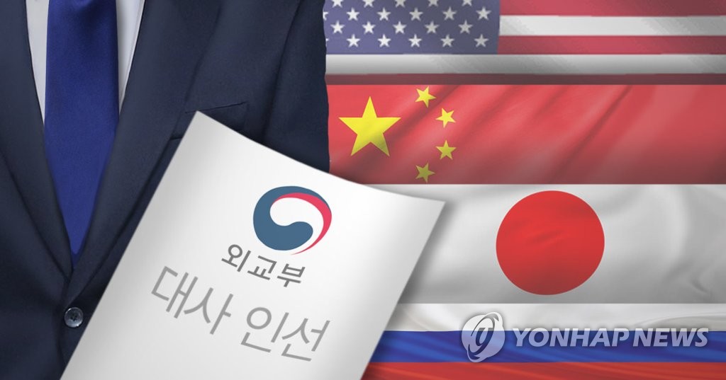 문 대통령 미·중·일·러 '4강 대사' 인선 해법 고심(PG)
