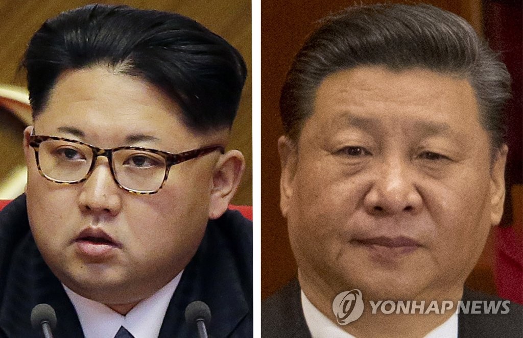북한 김정은 노동당 위원장, 중국 시진핑 국가주석