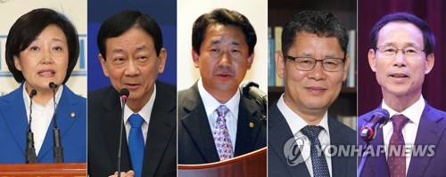 박영선 더불어민주당 의원(왼쪽부터)·진영 더불어민주당 의원·박양우 전 문화관광부 차관·김연철 통일연구원장·최정호 전 전라북도 정무부지사
