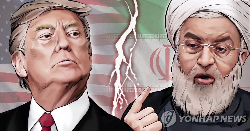 미국 트럼프 대통령과 이란 로하니 대통령 (PG)