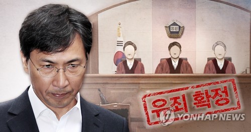 안희정 상고심 '유죄 확정' (PG)
