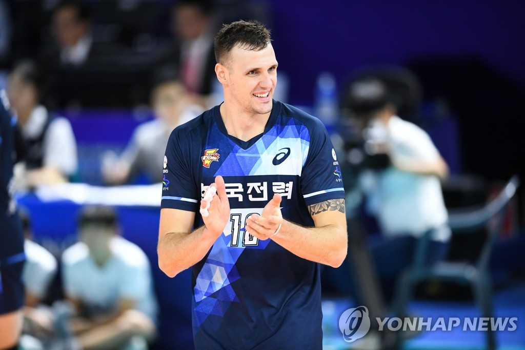 8년 만에 돌아온 한국전력의 외국인 선수 가빈 슈미트