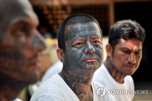 수감된 MS-13 조직원