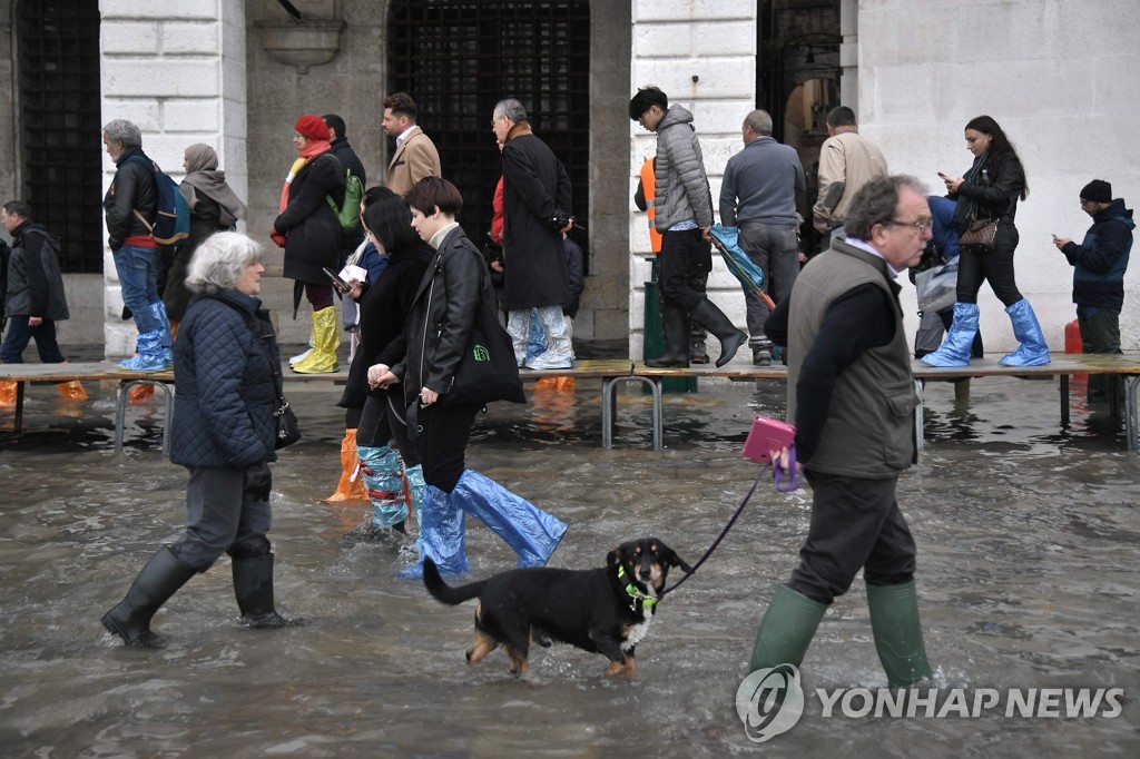 ITALY-WEATHER-FLOODING-ALTA ACQUA-HIGH WATER-VENICE