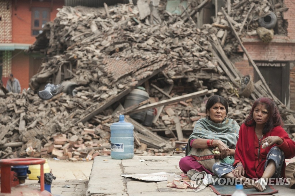 네팔서 규모 7.8 대지진 발생 (EPA=연합뉴스)