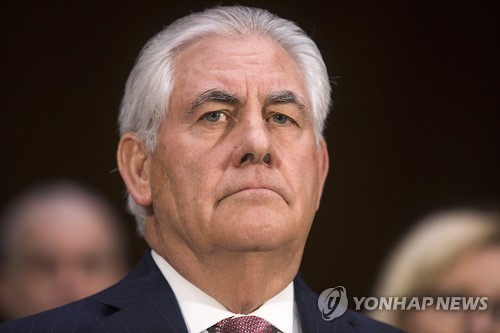 상원 인준청문회에 나온 렉스 틸러슨 美국무장관 내정자