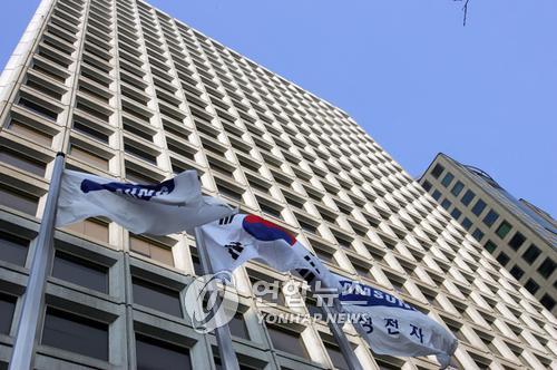 압수수색중인 삼성 본관