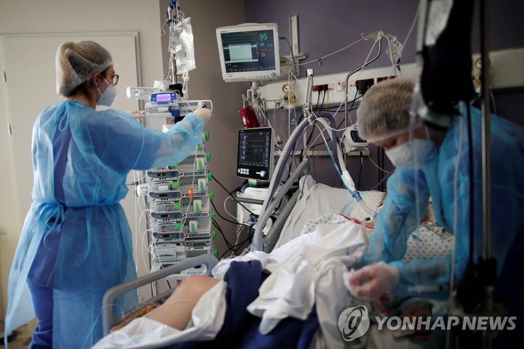프랑스 파리 인근 병원 중환자실
