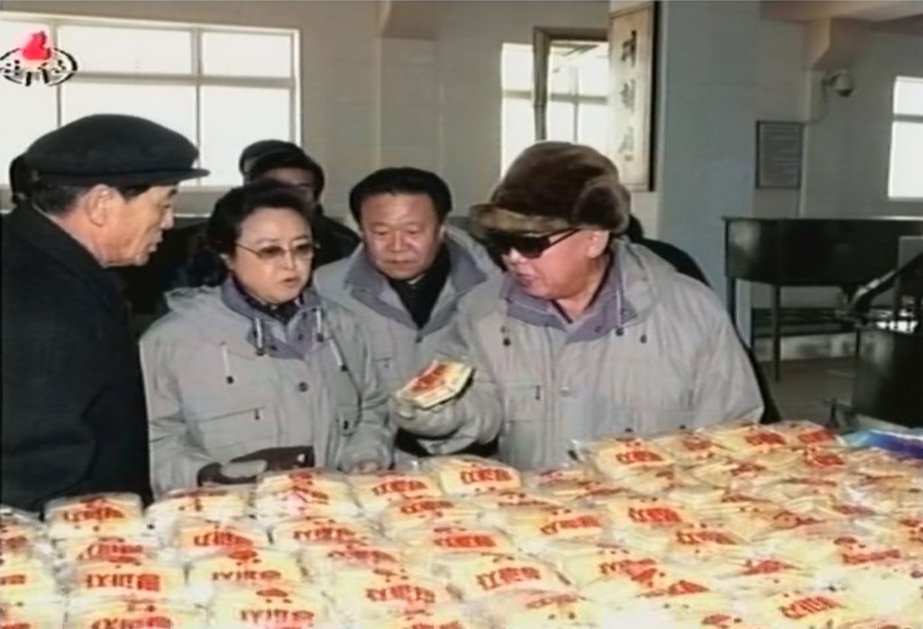 北김정일과 함께 사진 찍은 여동생 김경희