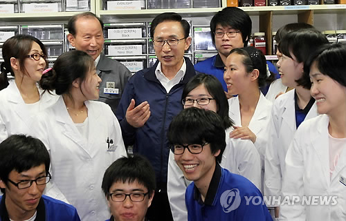 李대통령, 반월.시화산업단지 중소업체 방문