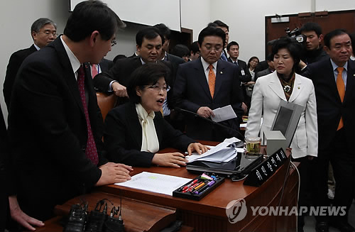 국회 문방위, 미디어렙법 與 단독처리