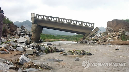 물에 잠긴 北 남포시