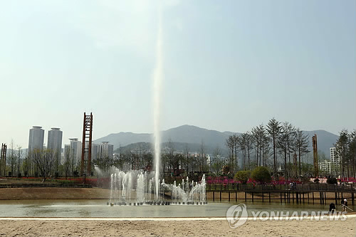 부산시민공원 음악분수