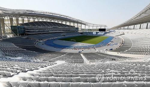 위용 드러낸 2014인천AG 주경기장
