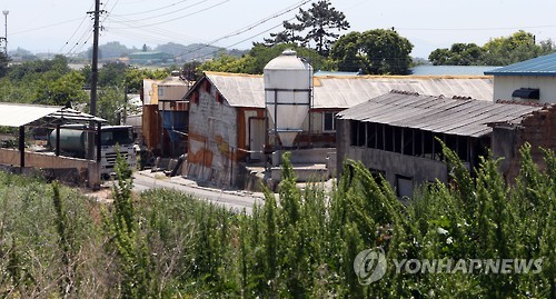 폐허되어 가는 익산 한센인 이주단지(연합뉴스 자료사진)