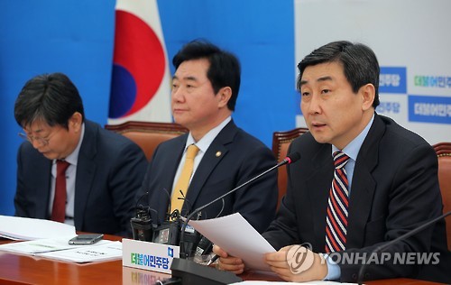 발언하는 더민주 이종걸 원내대표