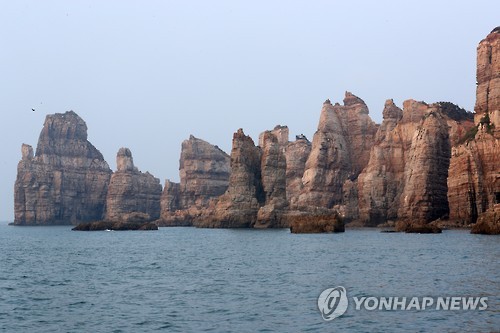 서해 최북단 섬 백령도 두무진