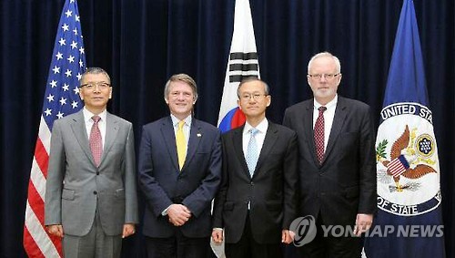2016년 12월 미국 워싱턴DC 국무부 청사에서 열린 한미 외교·국방(2+2) 고위급 확장억제전략협의체(EDSCG) 첫 회의 모습