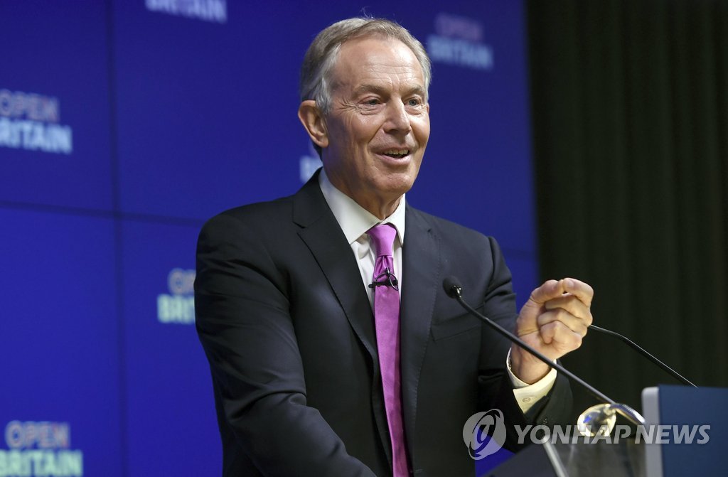 '브렉시트 뒤집자' 캠페인 나선 블레어 전 영국 총리