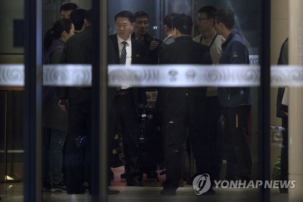 김정남 시신·北용의자들 베이징 도착 장면
