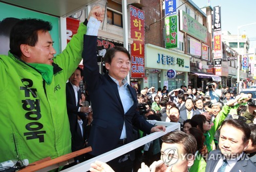 지원 유세 나선 안철수 후보