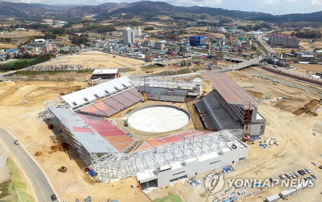 공사 한창인 올림픽플라자