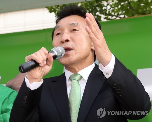 안철수 후보 지지 호소하는 손학규