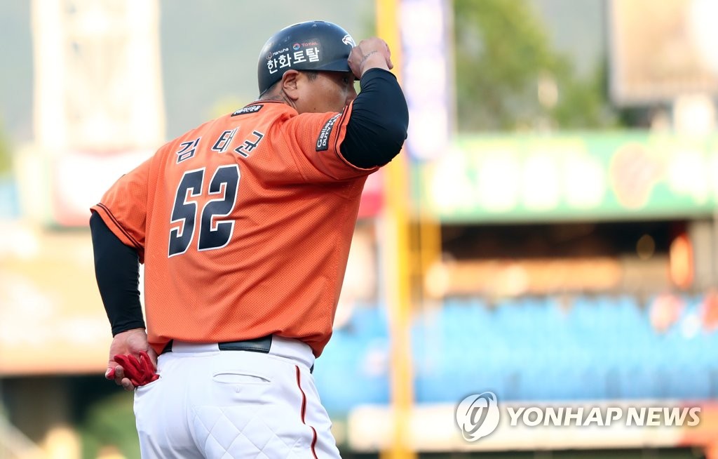 한화 김태균, 85경기 연속 출루
